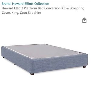 Box spring fabric cover , bed skirt extremely good used condition